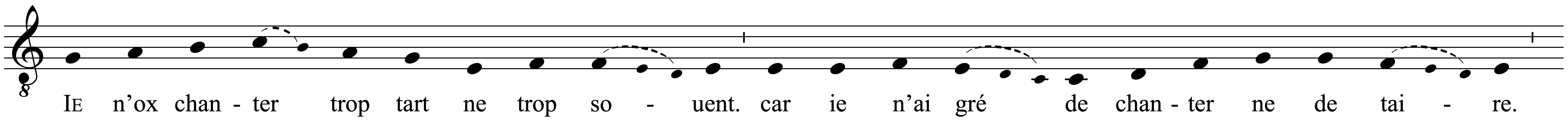 Work musical notation